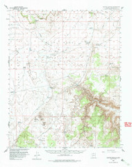 Heaton Knolls, Arizona 1954 (1983) USGS Old Topo Map Reprint 15x15 AZ Quad 314668