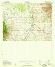 Hereford, Arizona 1952 (1959) USGS Old Topo Map Reprint 15x15 AZ Quad 314673