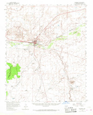 Holbrook, Arizona 1955 (1969) USGS Old Topo Map Reprint 15x15 AZ Quad 314674