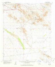 Hope, Arizona 1961 (1963) USGS Old Topo Map Reprint 15x15 AZ Quad 314679