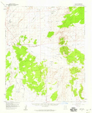 Hunt, Arizona 1955 (1959) USGS Old Topo Map Reprint 15x15 AZ Quad 314684