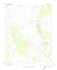 Hunt, Arizona 1955 (1974) USGS Old Topo Map Reprint 15x15 AZ Quad 314683