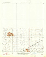 Hyder, Arizona 1930 (1947) USGS Old Topo Map Reprint 15x15 AZ Quad 314686