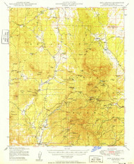 Iron Springs, Arizona 1949 (1949) USGS Old Topo Map Reprint 15x15 AZ Quad 314691
