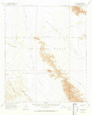 Isla Pinta, Arizona 1965 (1966) USGS Old Topo Map Reprint 15x15 AZ Quad 314694