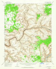 Kanab Point, Arizona 1962 (1964) USGS Old Topo Map Reprint 15x15 AZ Quad 314713