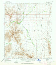Kino Peak, Arizona 1963 (1964) USGS Old Topo Map Reprint 15x15 AZ Quad 314719