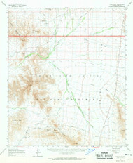 Kino Peak, Arizona 1963 (1969) USGS Old Topo Map Reprint 15x15 AZ Quad 314718
