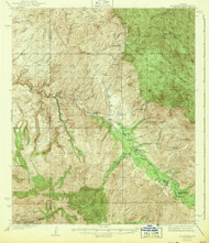 Klondyke, Arizona 1943 (1943) USGS Old Topo Map Reprint 15x15 AZ Quad 314727