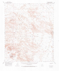 Kofa Butte, Arizona 1962 (1984) USGS Old Topo Map Reprint 15x15 AZ Quad 314730