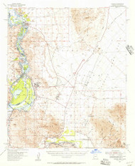 Laguna, Arizona 1955 (1957) USGS Old Topo Map Reprint 15x15 AZ Quad 314740