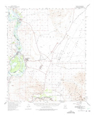 Laguna, Arizona 1955 (1975) USGS Old Topo Map Reprint 15x15 AZ Quad 314738