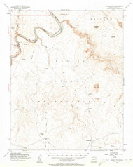 LeChee Rock, Arizona 1954 (1961) USGS Old Topo Map Reprint 15x15 AZ Quad 314744