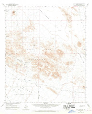 Little Horn Mountains, Arizona 1962 (1970) USGS Old Topo Map Reprint 15x15 AZ Quad 314756