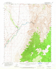 Littlefield, Arizona 1954 (1966) USGS Old Topo Map Reprint 15x15 AZ Quad 314757