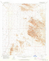 Livingston Hills, Arizona 1962 (1964) USGS Old Topo Map Reprint 15x15 AZ Quad 314760