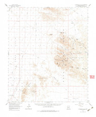 Livingston Hills, Arizona 1962 (1984) USGS Old Topo Map Reprint 15x15 AZ Quad 314761
