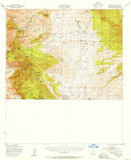 Lochiel, Arizona 1948 (1958) USGS Old Topo Map Reprint 15x15 AZ Quad 314762