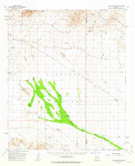 Lone Mountain, Arizona 1961 (1963) USGS Old Topo Map Reprint 15x15 AZ Quad 314765
