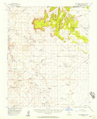 Lost Spring Mountain, Arizona 1954 (1958) USGS Old Topo Map Reprint 15x15 AZ Quad 314770