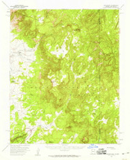Lukachukai, Arizona 1955 (1959) USGS Old Topo Map Reprint 15x15 AZ Quad 314773