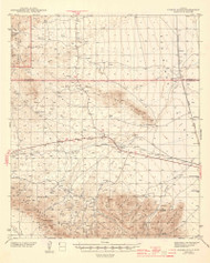 Luzena, Arizona 1944 (1944) USGS Old Topo Map Reprint 15x15 AZ Quad 464693