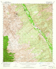 Mammoth, Arizona 1948 (1964) USGS Old Topo Map Reprint 15x15 AZ Quad 314779
