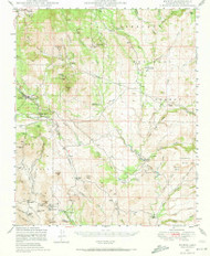 Mayer, Arizona 1947 (1972) USGS Old Topo Map Reprint 15x15 AZ Quad 314787