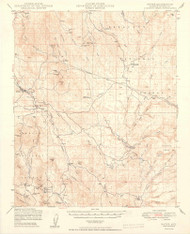 Mayer, Arizona 1949 (1949) USGS Old Topo Map Reprint 15x15 AZ Quad 464774