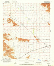 Mobile, Arizona 1951 (1952) USGS Old Topo Map Reprint 15x15 AZ Quad 314807