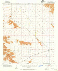 Mobile, Arizona 1951 (1955) USGS Old Topo Map Reprint 15x15 AZ Quad 314806