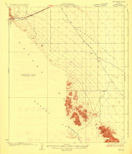 Mohawk Mountains, Arizona 1931 (1931) USGS Old Topo Map Reprint 15x15 AZ Quad 703261