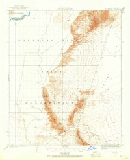 Moon Mountain, Arizona 1931 (1955) USGS Old Topo Map Reprint 15x15 AZ Quad 314813