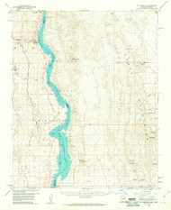 Mount Perkins, Arizona 1959 (1960) USGS Old Topo Map Reprint 15x15 AZ Quad 314828