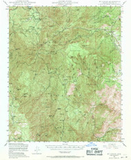 Mount Union, Arizona 1947 (1971) USGS Old Topo Map Reprint 15x15 AZ Quad 314829
