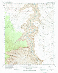 Nankoweap, Arizona 1954 (1970) USGS Old Topo Map Reprint 15x15 AZ Quad 314839