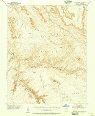 Navajo Creek, Arizona 1954 (1956) USGS Old Topo Map Reprint 15x15 AZ Quad 314844