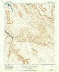 Navajo Creek, Arizona 1954 (1964) USGS Old Topo Map Reprint 15x15 AZ Quad 314843
