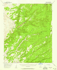 Nazlini, Arizona 1955 (1959) USGS Old Topo Map Reprint 15x15 AZ Quad 314846