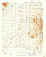 Palo Alto Ranch, Arizona 1940 (1956) USGS Old Topo Map Reprint 15x15 AZ Quad 314867