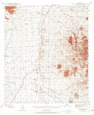 Palo Alto Ranch, Arizona 1940 (1968) USGS Old Topo Map Reprint 15x15 AZ Quad 314865