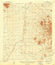 Palo Alto Ranch, Arizona 1943 (1943) USGS Old Topo Map Reprint 15x15 AZ Quad 314868