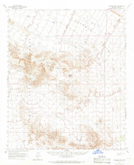 Palomas Mountains, Arizona 1965 (1966) USGS Old Topo Map Reprint 15x15 AZ Quad 314870