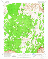 Paria Plateau, Arizona 1954 (1966) USGS Old Topo Map Reprint 15x15 AZ Quad 314873