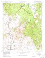 Paulden, Arizona 1947 (1980) USGS Old Topo Map Reprint 15x15 AZ Quad 314881