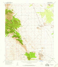 Pearce, Arizona 1958 (1959) USGS Old Topo Map Reprint 15x15 AZ Quad 314890