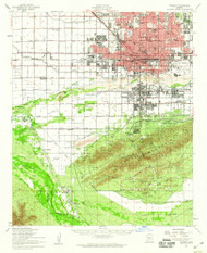 Phoenix, Arizona 1952 (1960) USGS Old Topo Map Reprint 15x15 AZ Quad 314898