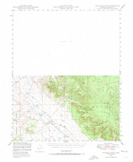 Picacho Butte, Arizona 1947 (1973) USGS Old Topo Map Reprint 15x15 AZ Quad 314907