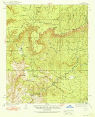 Pine, Arizona 1934 (1934) USGS Old Topo Map Reprint 15x15 AZ Quad 314909