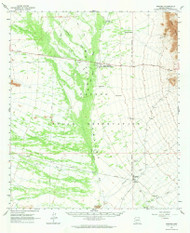 Pisinimo, Arizona 1963 (1964) USGS Old Topo Map Reprint 15x15 AZ Quad 314914